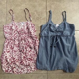 2 Motherhood Maternity Sleeveless Summer Tops Size Medium